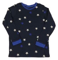 Tmavomodré triko s hvězdami Tchibo