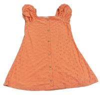 Korálové madeirové šaty s knoflíky Matalan