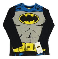 Modro-šedo-černé triko s potiskem - Batman M&S