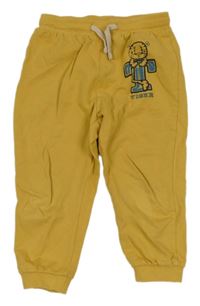 Okrové tepláky s tygrem so cute