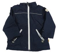 Tmavomodrá šusťáková jarní bunda 