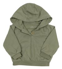 Khaki oversize mikina s kapucí M&S