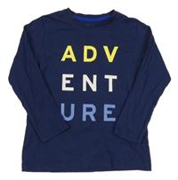 Tmavomodré triko s nápisem Lupilu