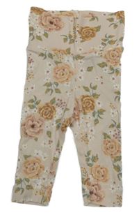 Meruňkové květované legíny H&M