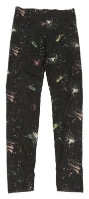 Tmavošedo-barevné vzorované legíny M&S