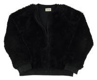 Černá kožešinová podšitá bunda Next