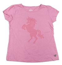 Růžové tričko s jednorožcem Topolino