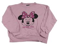Světlerůžová oversize mikina s Minnií zn. Disney