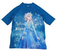 Tmavomodré UV tričko s Elsou Disney