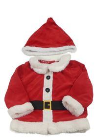 2set - Šedveno-bílá sametová mikina + čepice - Santa C&A