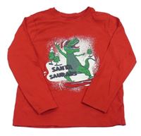 Červené triko s dinosaurem zn. Primark