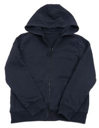 Tmavomodrá propínací mikina s kapucí F&F