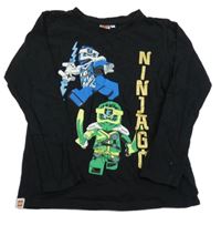 Černé triko s potiskem Lego Ninjago 