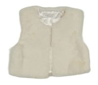 Smetanová kožešinová podšitá vesta Primark