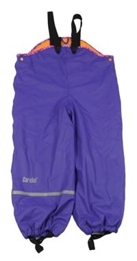 Fialové nepromokavé podšité laclové kalhoty CareTec