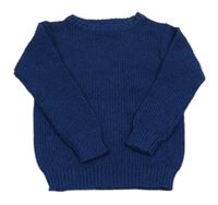 Safírovo-černý melírovaný svetr Infinity 