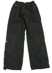 Černé šusťákové podšité funkční kalhoty s logem Karku