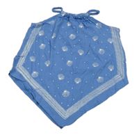 Světlemodrý top s mušlemi a cípem Topolino 