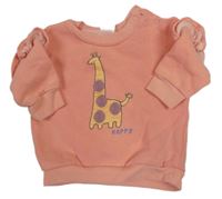 Lososová mikina se žirafou Next