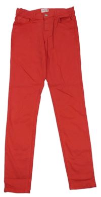 Červené skinny rifle Kiabi