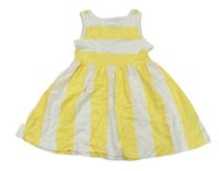 Žluto-bílé pruhované šaty F&F