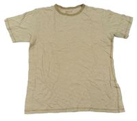 Hnědo-smetanové pruhované tričko GAP