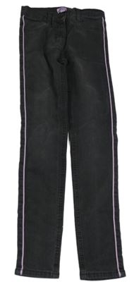 Tmavošedé skinny rifle s pruhem alive