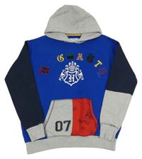 Safírovo-tmavomodro-šedá mikina s erbem - Harry Potter a kapsou a kapucí M&S