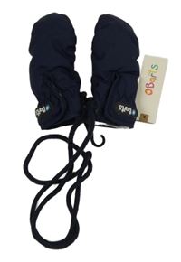 Nové - tmavomodré šusťákové zimní rukavice Barts 