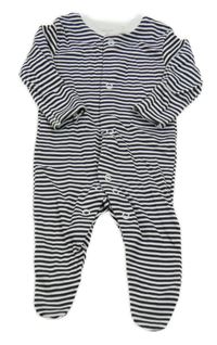 Černo-bílý pruhovaný overal PRIMARK