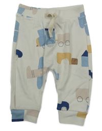 Smetanové tepláky s mašinkou a letadlem a auty George