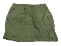 Khaki plátěná sukně Next