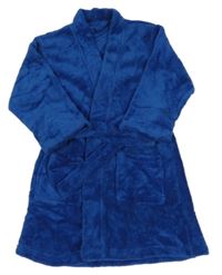 Safírový plyšový župan George