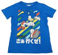 Cobaltově modré tričko se Sonicem C&A