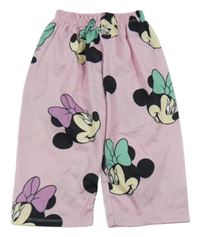Světlerůžové pyžamové kalhoty s Minnie