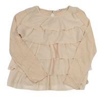 Světlerůžové vrstvené triko H&M