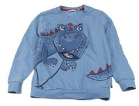 Modrá mikina s dinosaurem Stop+Go