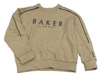 Písková mikina s nápisem Baker