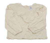 Nové - Krémové triko s volánem Pep&Co