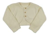 Krémové propínací svetrové bolerko Dunnes