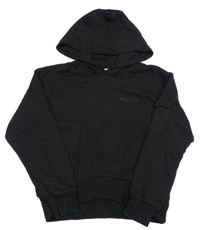 Černá mikina s nápisem a kapucí Pepperts