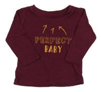 Vínové triko s nápisem In Extenso