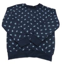 Tmavomodrá mikina s listy Pepperts