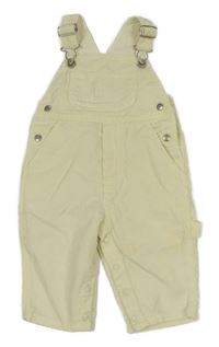 Smetanové manšestrové laclové kalhoty