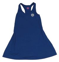 Tmavomodré sportovní šaty s potiskem