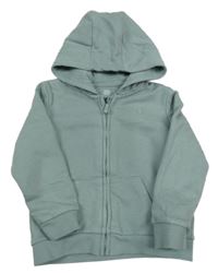 Zelenošedá propínací mikina s kapucí F&F