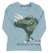 Světlemodré triko s dinosaurem Kids