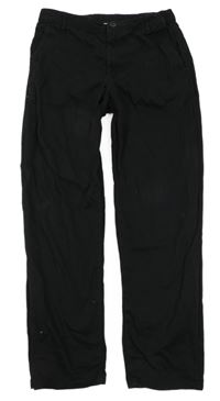 Černé plátěné chino kalhoty H&M