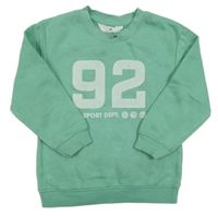 Zelená mikina s číslem H&M