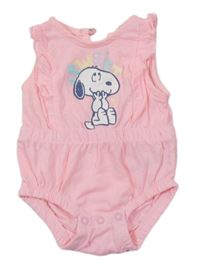 Růžové body se Snoopym a volánky